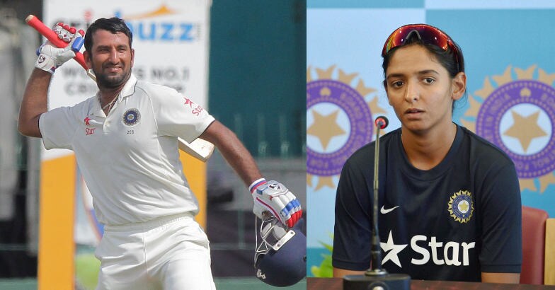 Bcci Recommends Pujara Harmanpreet Kaur For Arjuna Award Bcci