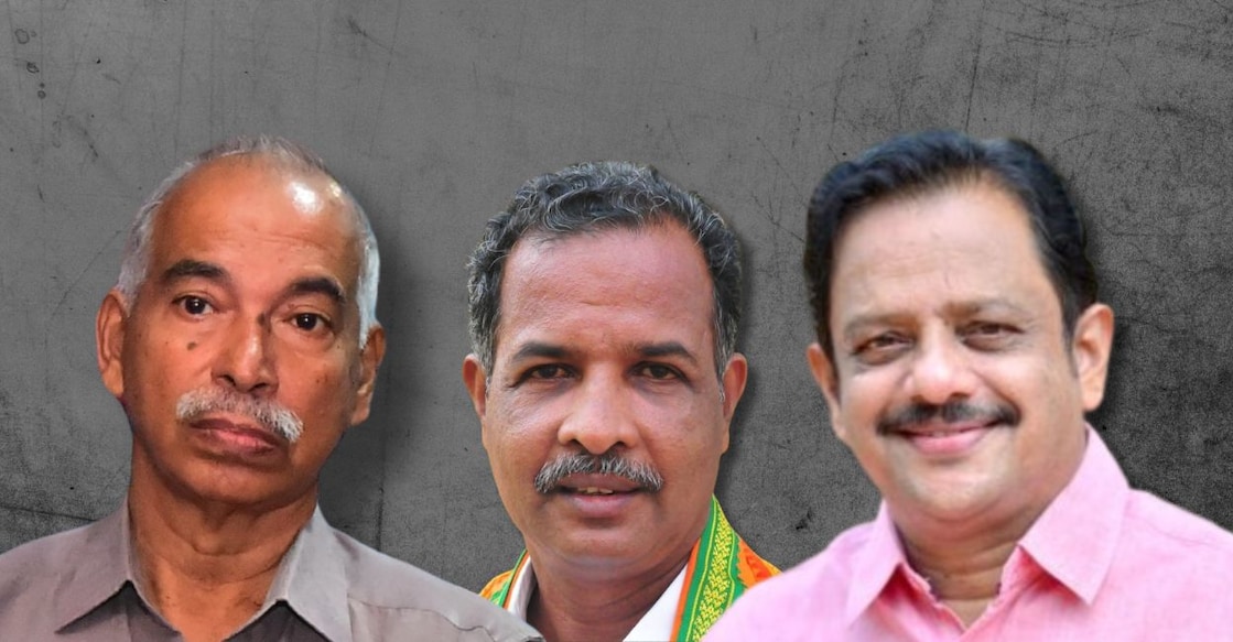 V Kunhikrishnan, A P Gangadharan, T I Madhusoodanan. Photo: Onmanorama