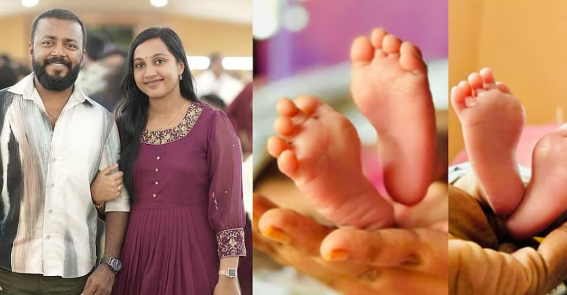 Vishnu Unnikrishnan and wife Aishwarya. Photo: Instagram