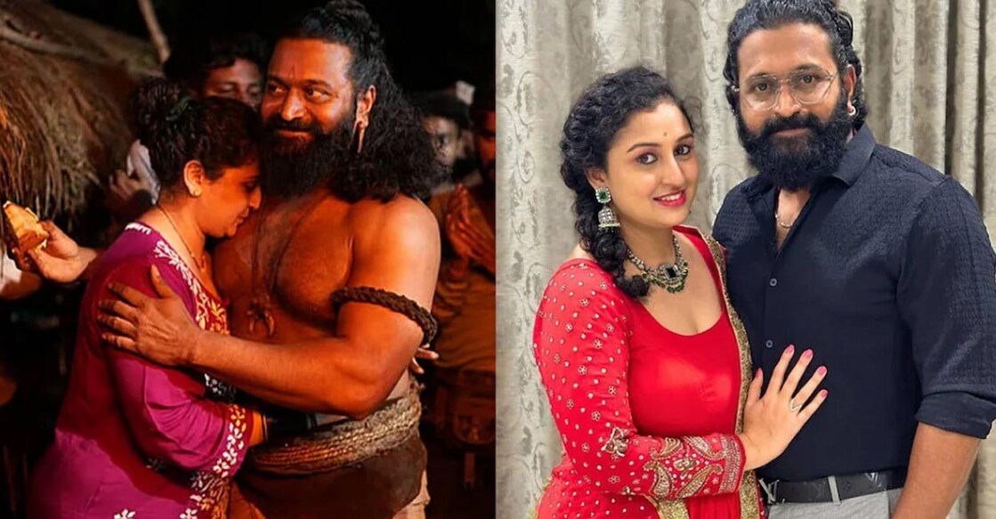 Rishab Shetty and wife Pragathi. Photo: Instagram