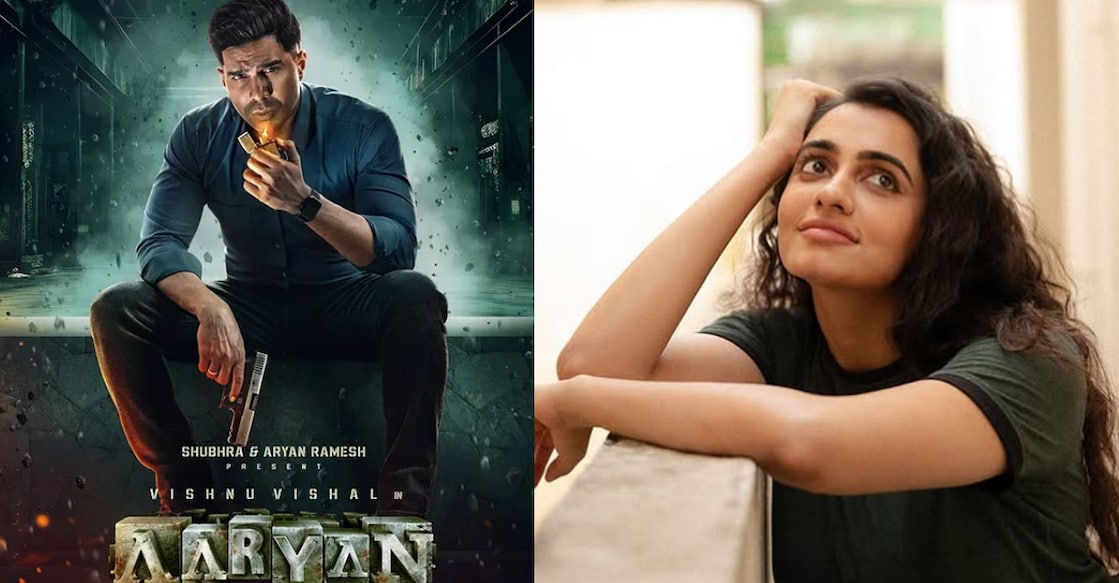 'Aaryan' poster featuring Vishnu Vishal, Manasa CHoudhary (R)