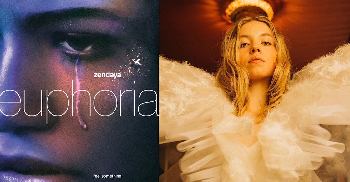 A poster of Euphoria, Sydney Sweeney (R). Photo: euphoria/Instagram, IMDb