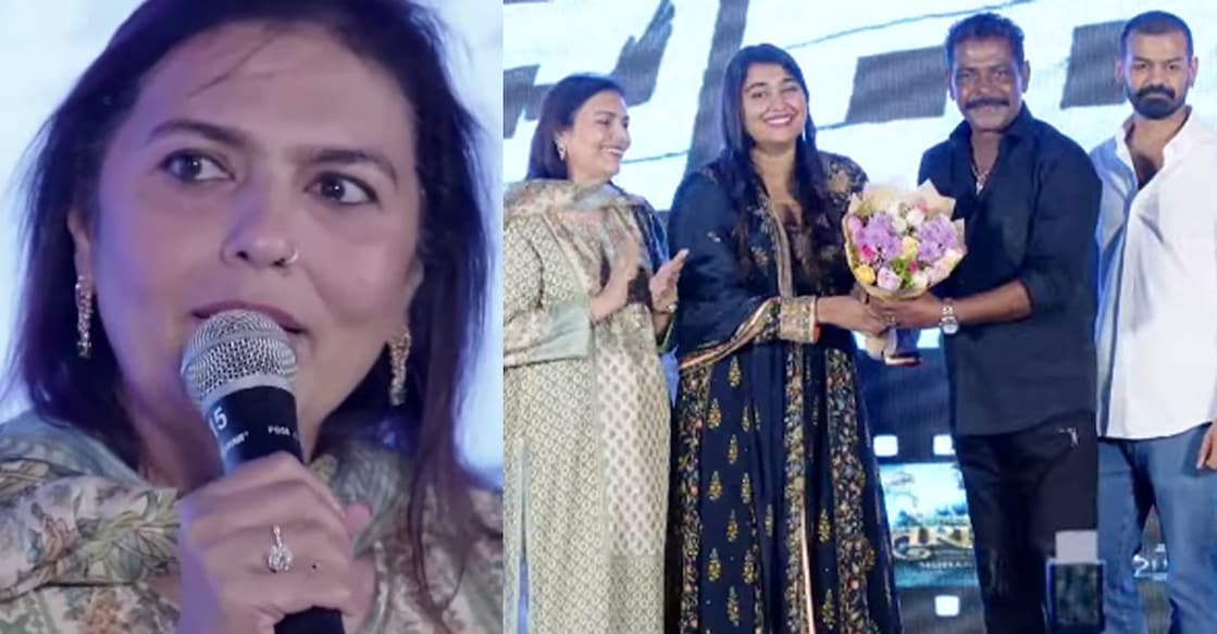 Suchitra Mohanlal is a proud mother. Photos: Manorama News