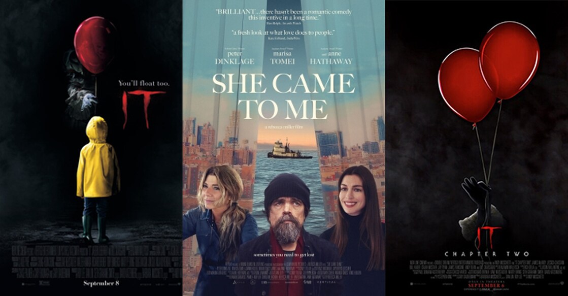 Posters of It, She came to me and IT Chapter Two. Photo: Imdb