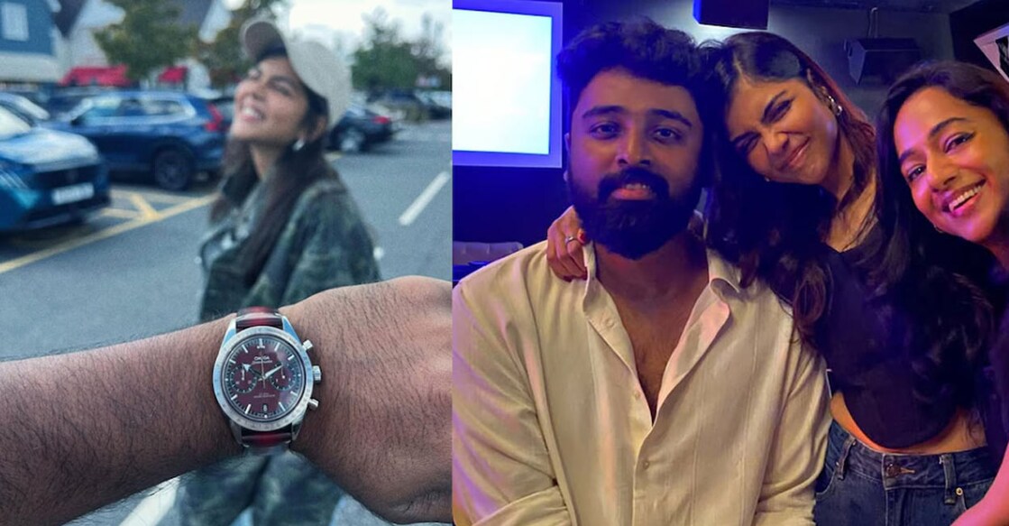 Nimish Ravi received an Omega Speedmaster . Photo: Instagram / nimishravi