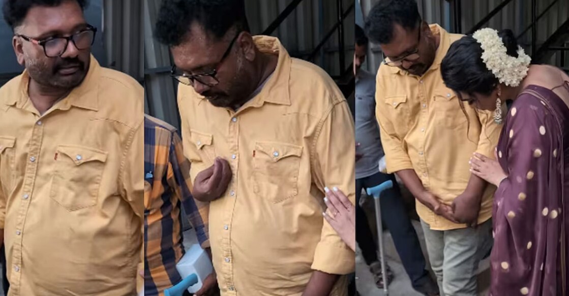 Ullas Pandalam attending an inaugural ceremony. Photo: Instagram/ Butterfly Entertainments