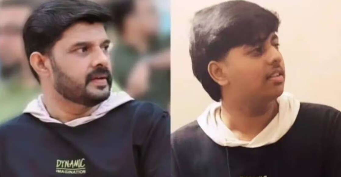 Kalabhavan Navas(L), his son, Rihan Navas. Photo: rihannavas/Instagram