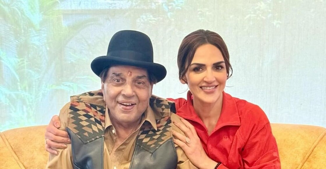 Esha Deol and Dharmendra. Photo: Instagram