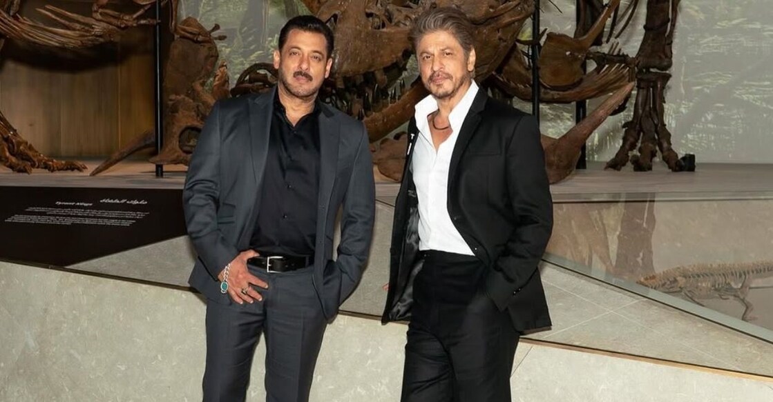 In the picture, both Khans are seen in sharp suit-boot looks, striking a confident pose for the camera. Photo: Instagram