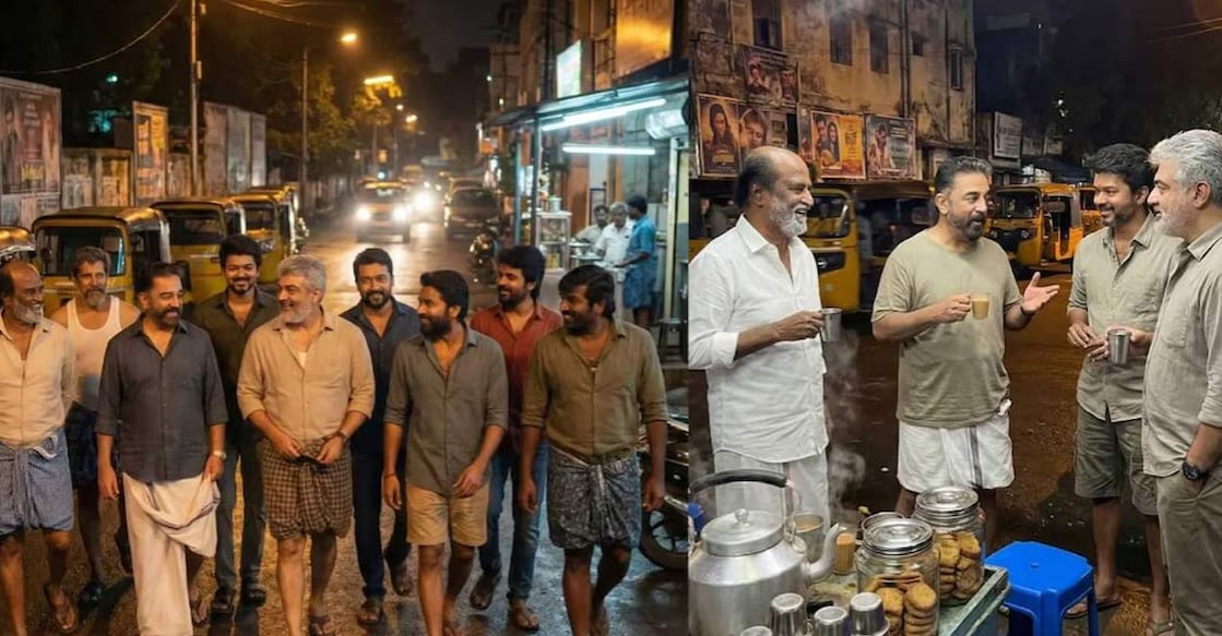 A photo featuring the Tamil heroes in one frame. Photo: Instagram