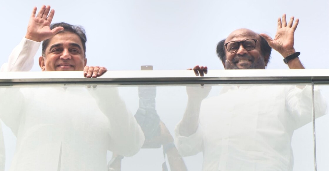 Kamal Haasan and Rajinikanth. Photo: PTI