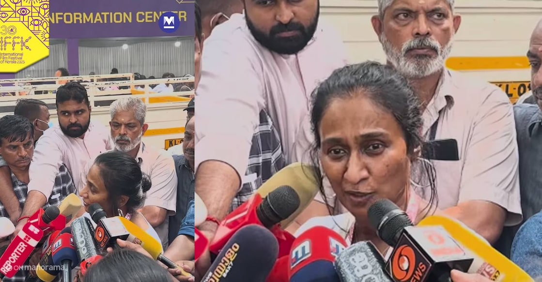 Kukku Parameswaran at IFFK venue. Photo: Onmanorama