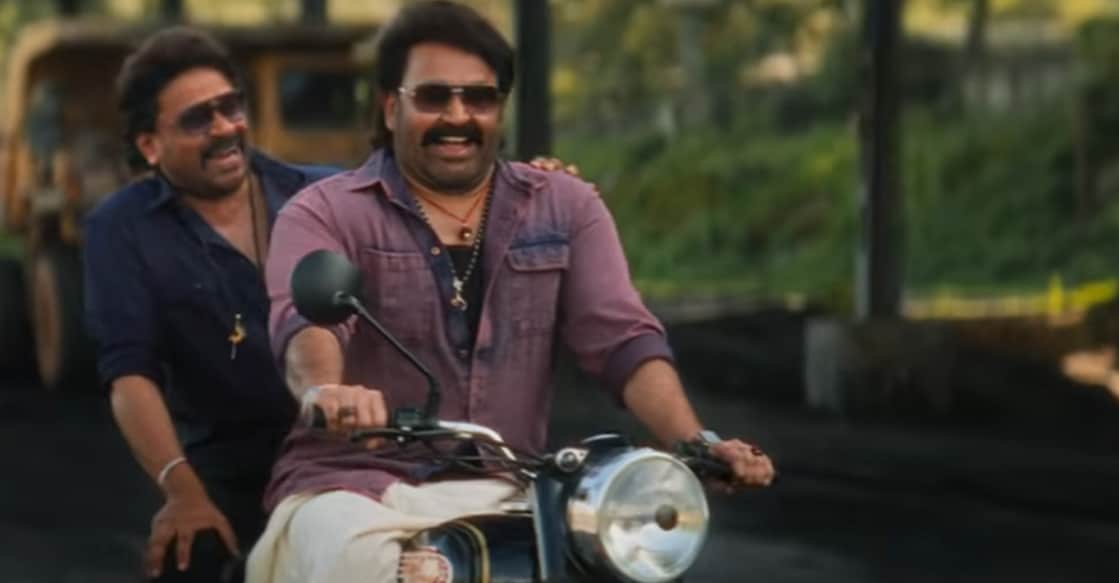 Mohanlal and Dileep in the trailer. Screenshot / Sree Gokulam Movies YouTube page