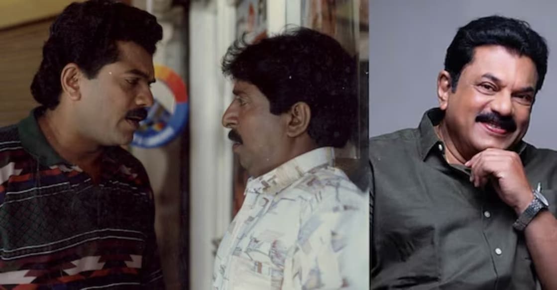 Mukesh and Sreenivasan. Photo: Facebook