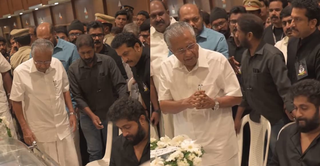 Chief Minister Pinarayi Vijayan at Ernakulam Town Hall. Photo: Manoramaonline