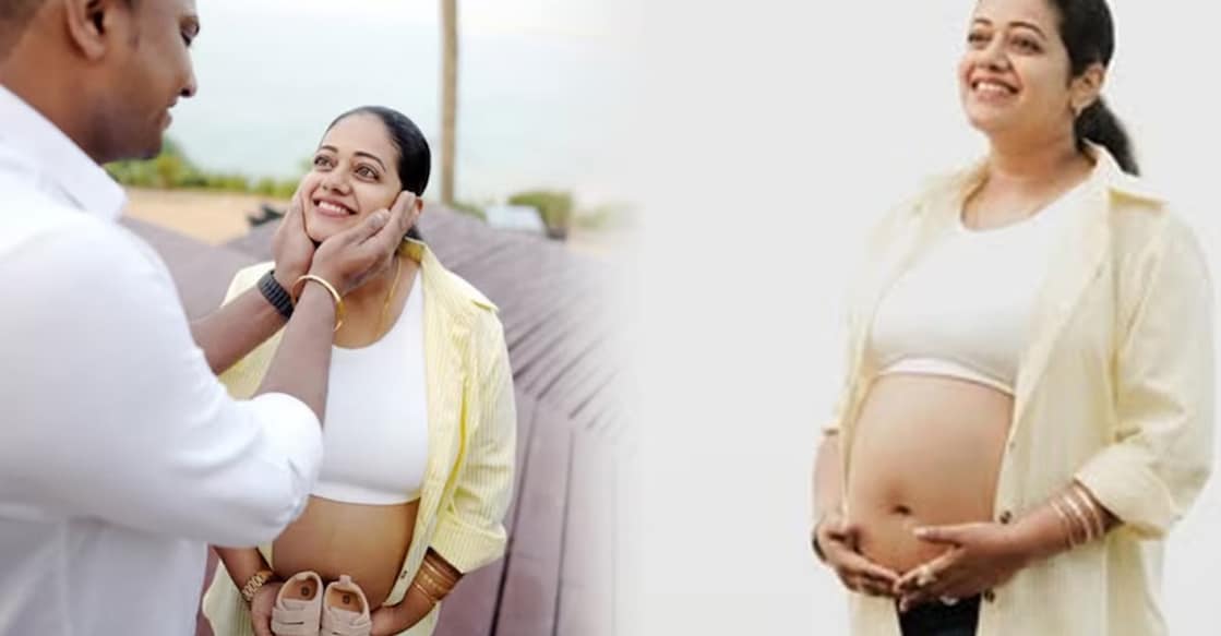 Preetha recently posted a series of photos from the maternity shoot. Photo: Instagram