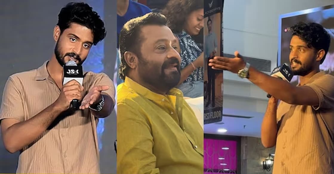 madhav-suresh Madhav Suresh, Suresh Gopi. Photo: Screengrab