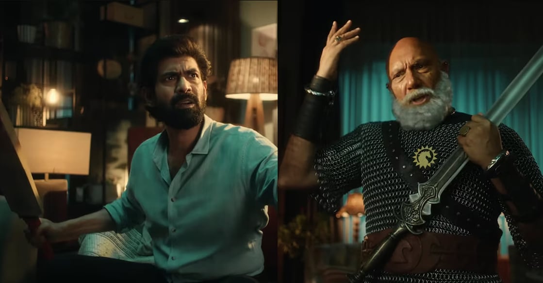 Rana Daggubati, Sathyaraj. Photo: YouTube/Netflix