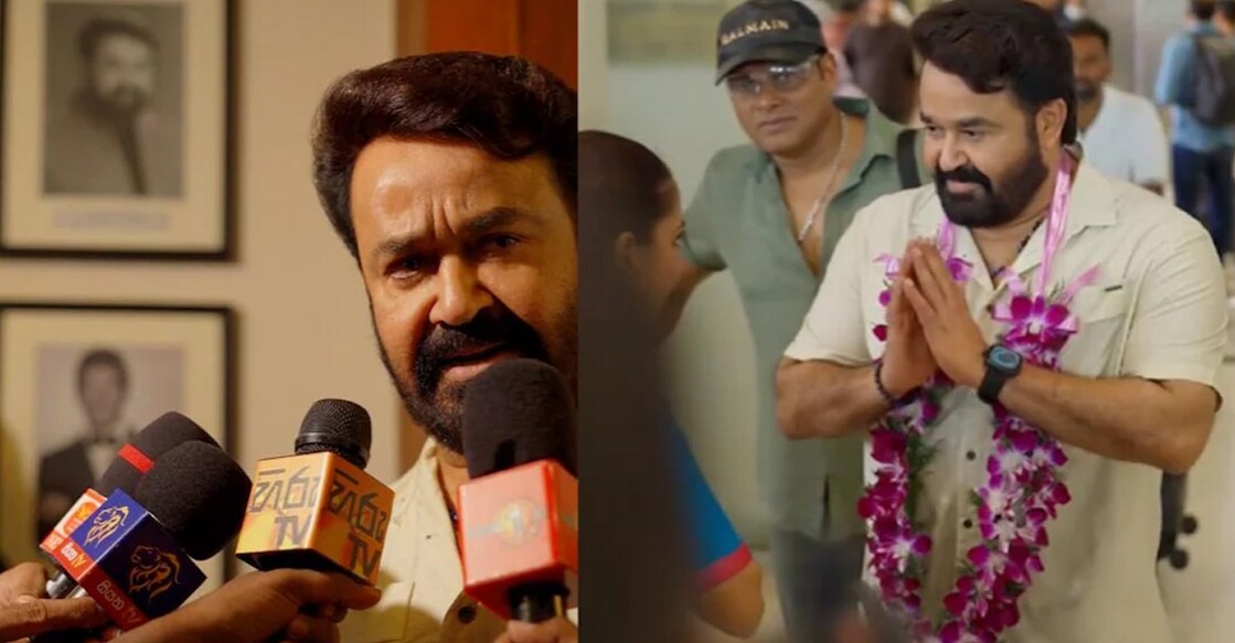 Mohanlal in Sri Lanka. Photo: X