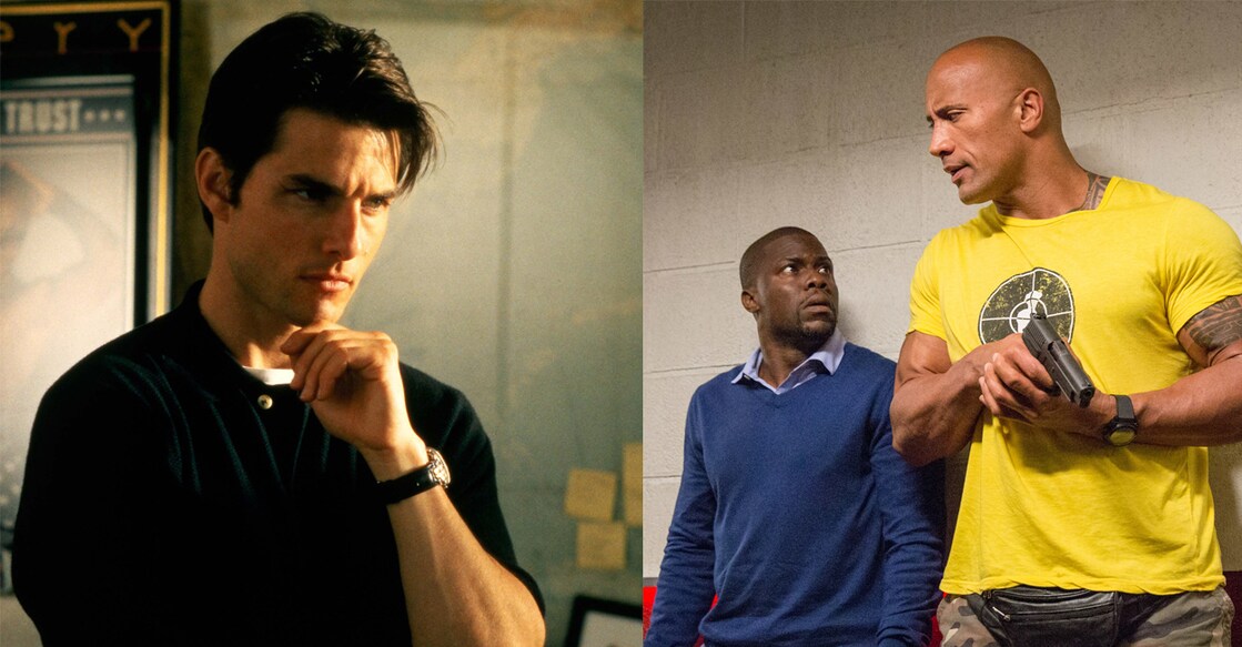 Stills from the movie 'Jerry Maguire', 'Central Intelligence'. Photo: IMDb