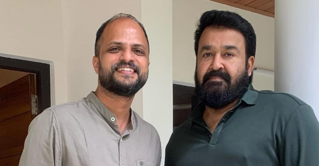 Jude Anthany Joseph with Mohanlal. Photo: Instagram