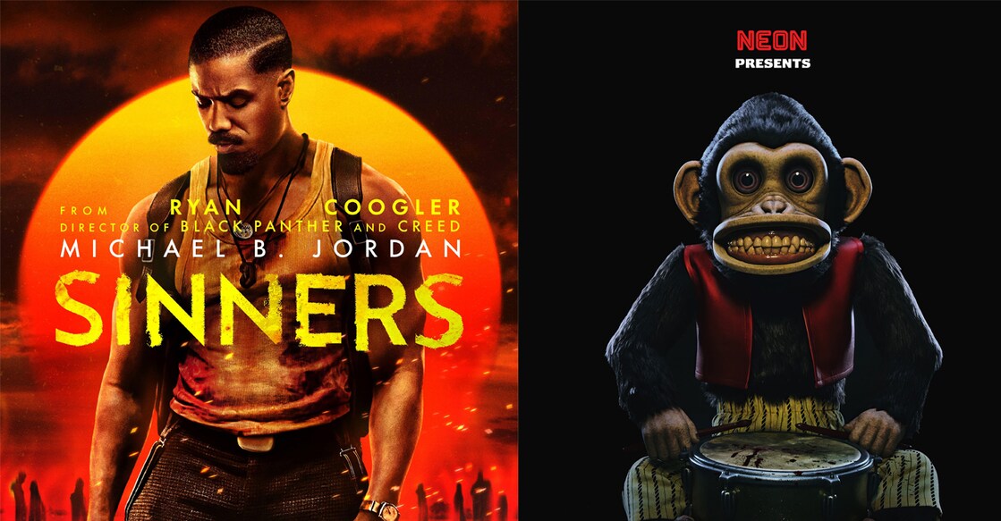 Posters of 'Sinners' and 'The Monkey'. Photo: IMDb