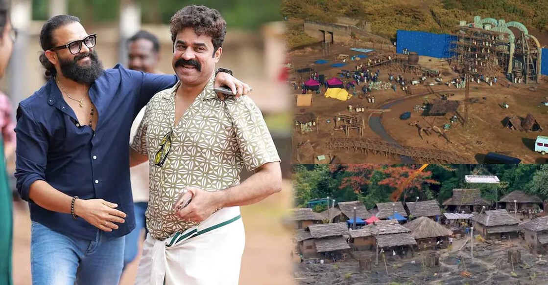 Jayasurya and Vijay Babu, Aadu 3 sets. Photo: Special Arrangement/Manorama Online