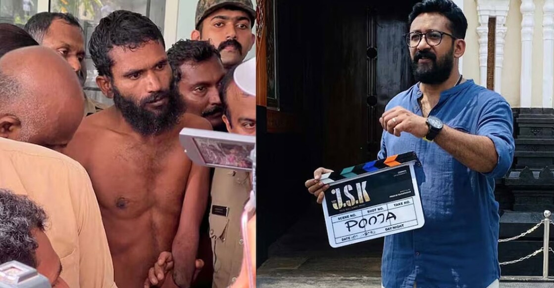 Praveen questioned the feasibility of a criminal like Govindachamy (L)disconnecting power and CCTV without the officers noticing. Photo: Instagram/ Manorama