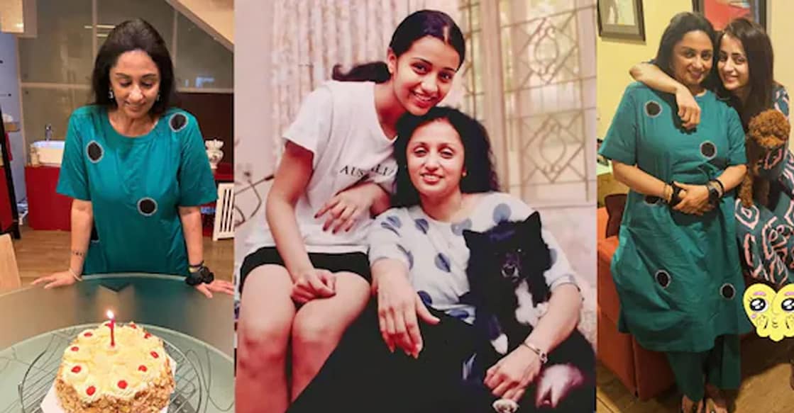 Trisha Krishnan with her mother Uma. Photo: Instagram/Trisha