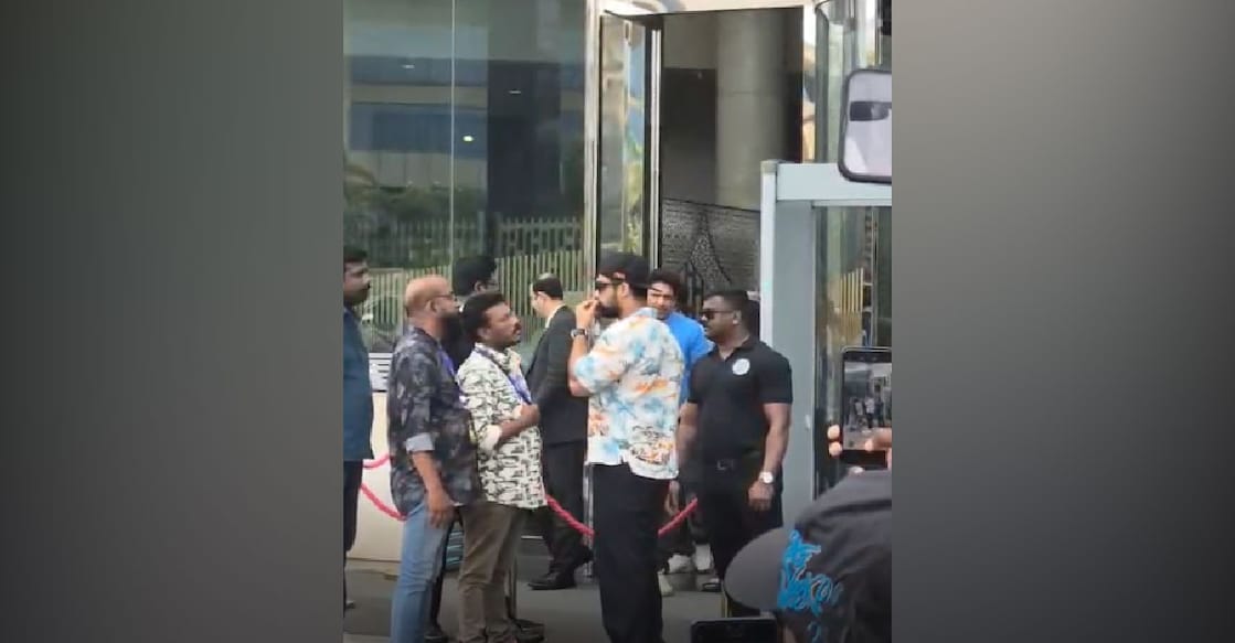 Tovino Thomas at the venue. Photo: Screengrab/Special Arrangement Video