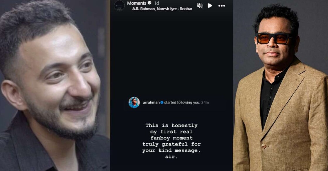 The composer was overjoyed when none other than A R Rahman began following him on Instagram. Photo: Instagram