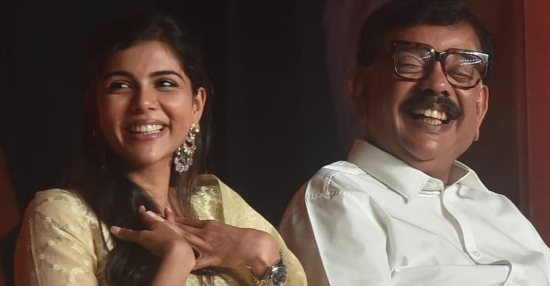 Kalyani and Priyadarshan. File photo