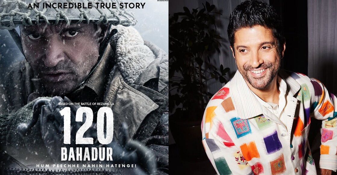 '120 Bahadur' poster, Farhan Akhtar. Photo: Instagram