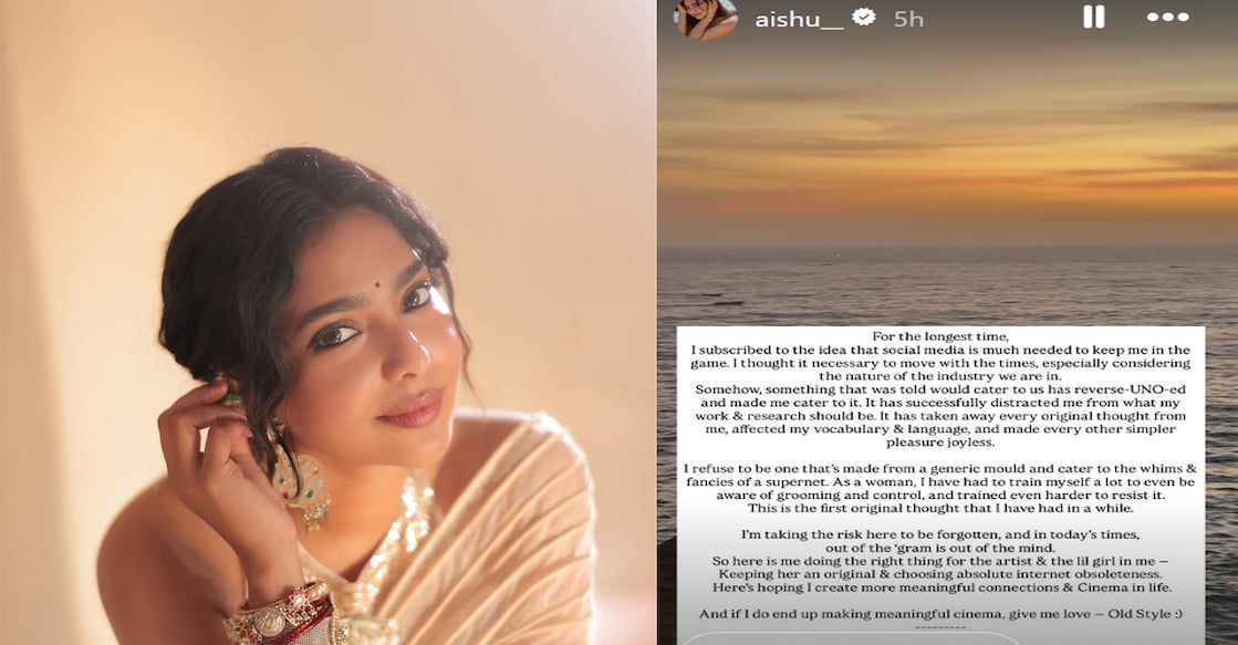 She added that the constant engagement with social media distracted her from her work and research. Photo: Instagram