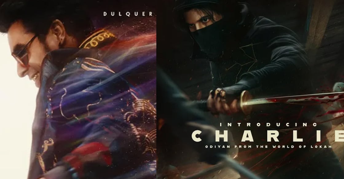 Tovino Thomas and Dulquer as Chathan and Odiyan. Photos: Instagram