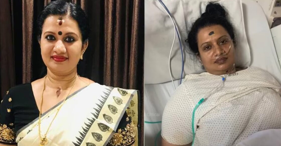 Devi Chandana at the hospital. Photo: Facebook / Devi Chandana