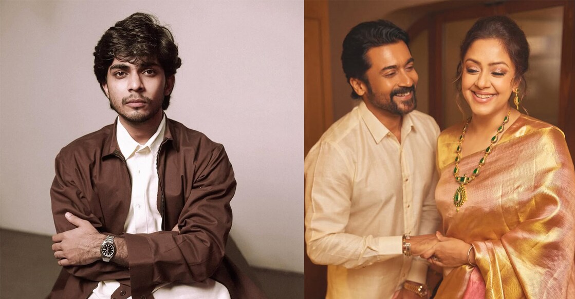 Naslen, Suriya, and Jyothika. Photo: Instagram