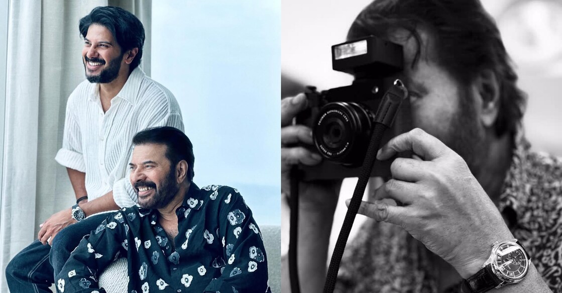 Dulquer Salmaan and Mammootty. Photo: Instagram