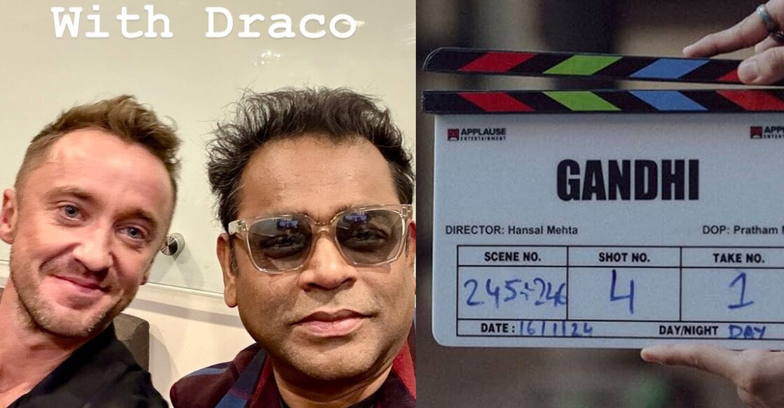 A R Rahman with Tom Felton who played Draco Malfoy in the Harry Potter movie franchise. Photo: Instagram