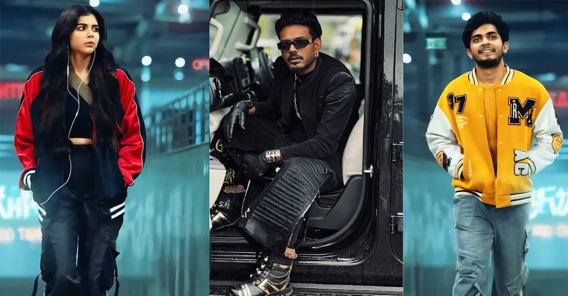 Kalyani Priyadarshan, Melwy J, Naslen. Photo: Special Arrangement