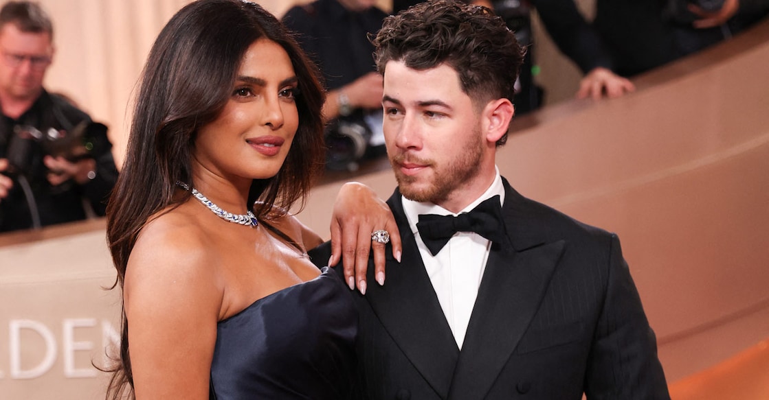 Priyanka Chopra with Nick. Photo: AFP