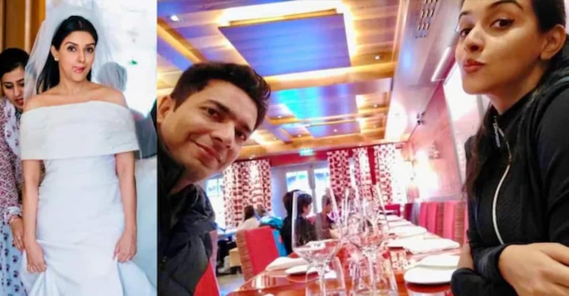 Asin with her husband Rahul Sharma. Photo: X/Rahul Sharma