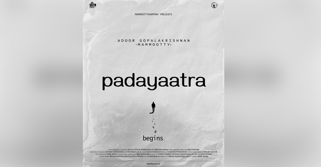 Mammootty reunites with Adoor Gopalakrishnan after 32 years for ‘Padayatra’