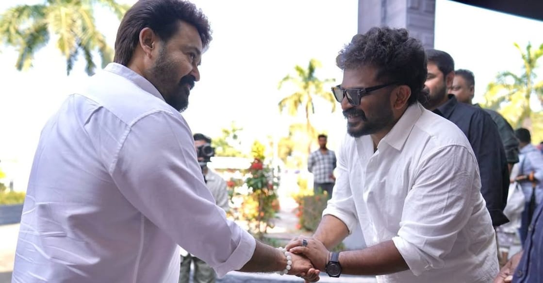 Mohanlal and Tharun Moorthy. Photo: Instagram