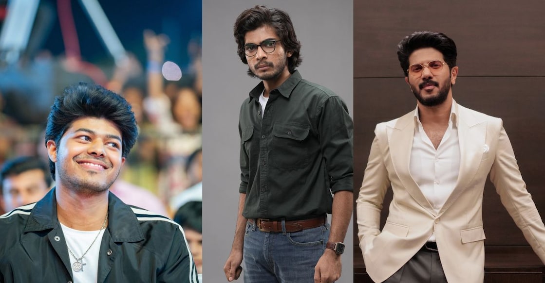 Jason Sanjay, Naslen, and Dulquer Salmaan. Photo: Instagram/@jason.sanjay_official/@naslenofficial/@dqsalmaan

