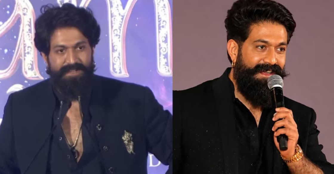 Yash speaking at an event prior to 'Ramayana' release. Photo: X