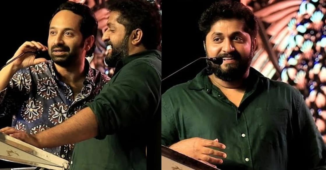 Dhyan and Fahadh at the event. Photo:YouTube