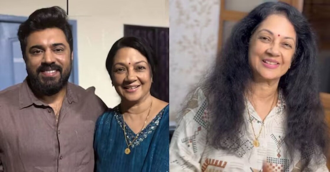 Shanthi Krishna and Nivin Pauly. Photo: Instagram