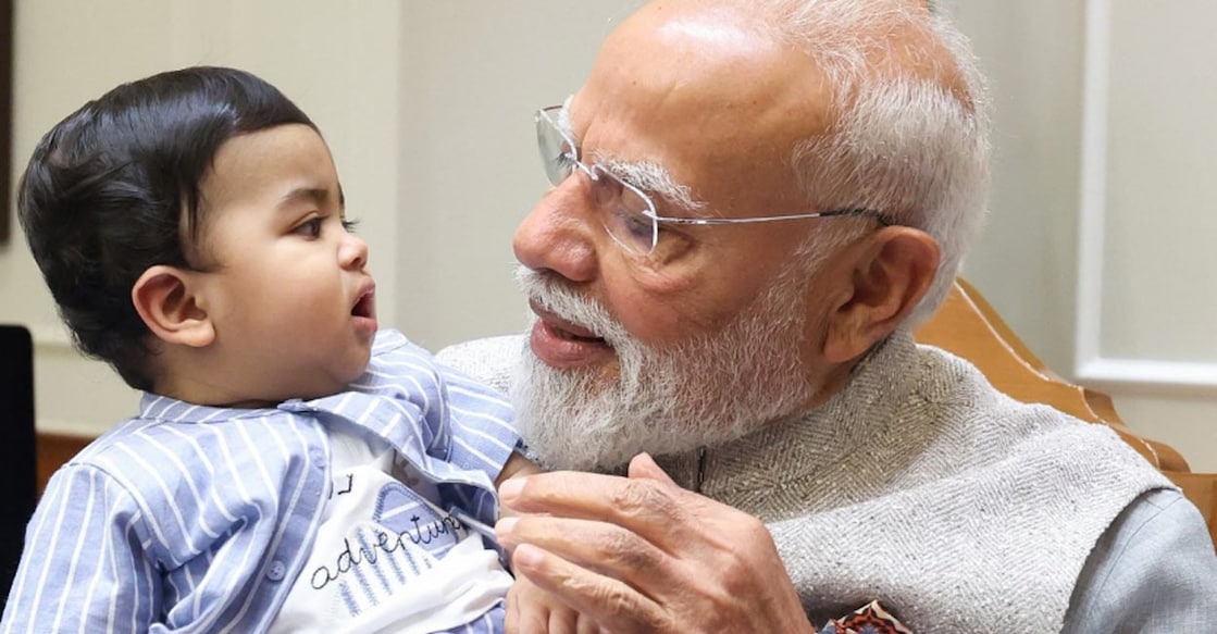 Prime Minister Narendra Modi with Omy. Photo: Instagram