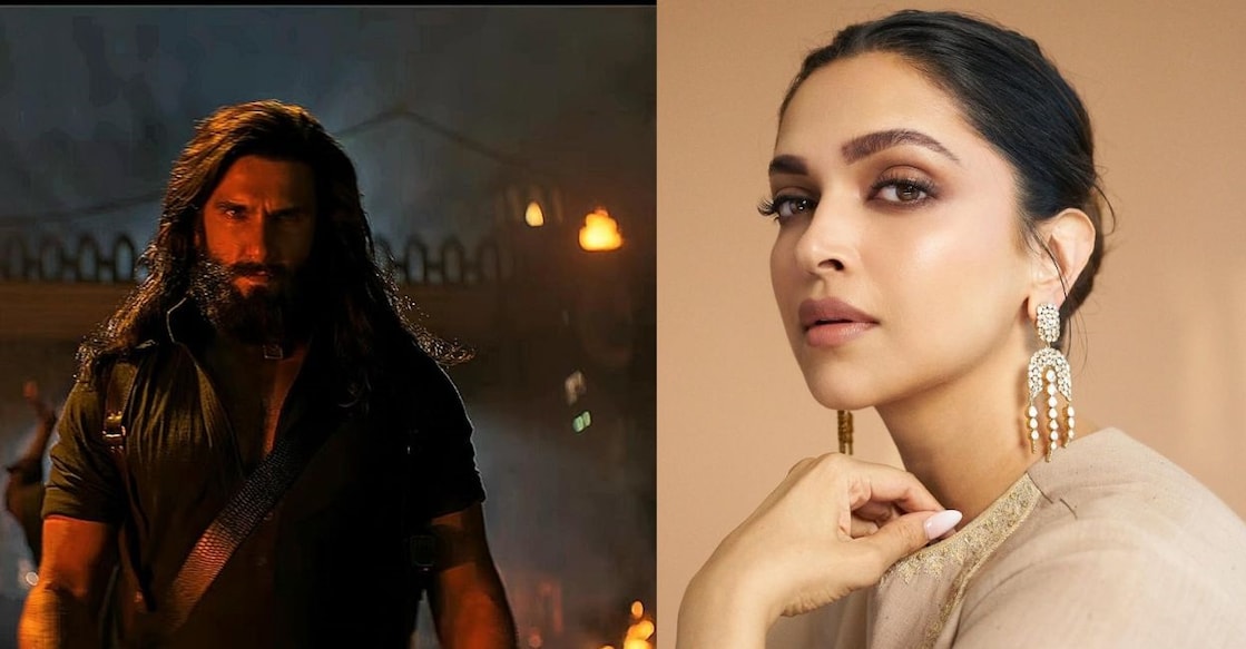 Ranveer Singh in 'Dhurandhar 2', Deepika Padukone. Photo: IMDb/Instagram